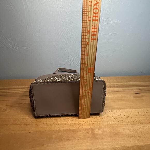 Kate Spade NY Penny Greta Court Tote Purse Glitter Sparkle Bag Cityscape Gray - Picture 16 of 16